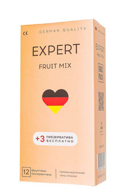  Sỉ Презервативы цветные ароматизированные Amor Expert Fruit Mix, 12 шт + 3 шт  chính hãng 
